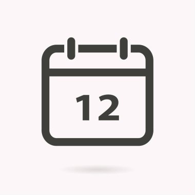 Takvim vektörü simgesi.