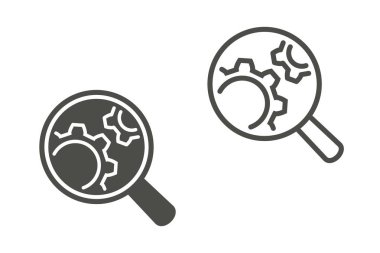 Yönetim danışmanlık vektör simgesi.