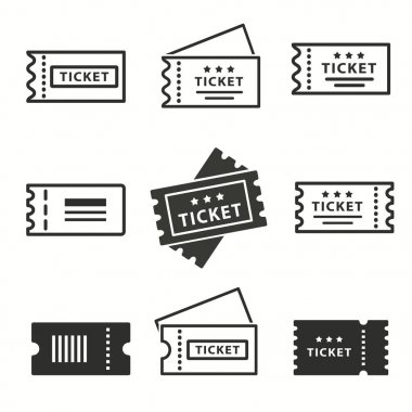 Bilet Icons set.