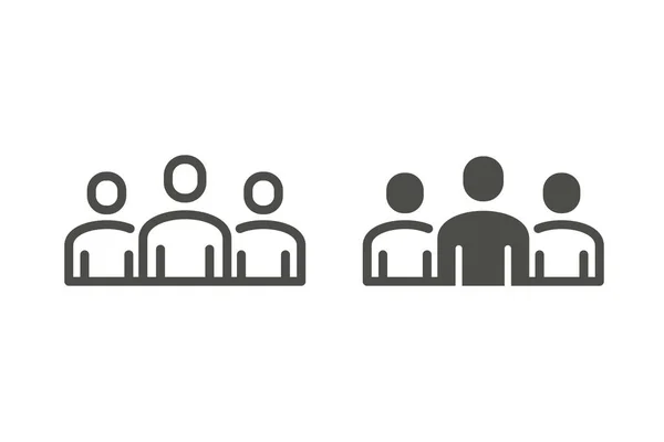 People vector icon. — Stock Vector