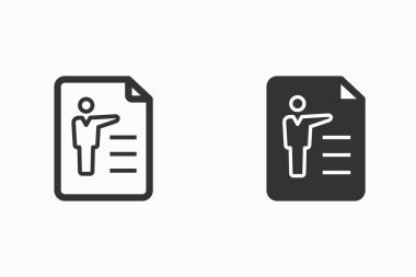 Form vektör simgesi.