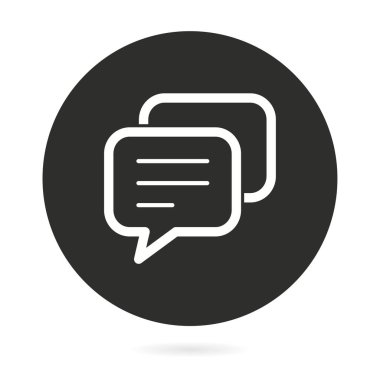 Sohbet - vektör simgesi.