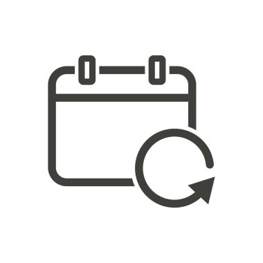 Takvim vektörü simgesi.