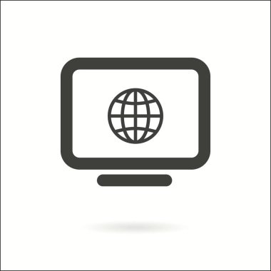 Dizüstü vektör simgesi. Siyah illüstrasyon izole için grafik ve web tasarım.