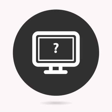 Dizüstü vektör simgesi. Beyaz illüstrasyon izole grafik ve web tasarımı için siyah arka plan üzerine.