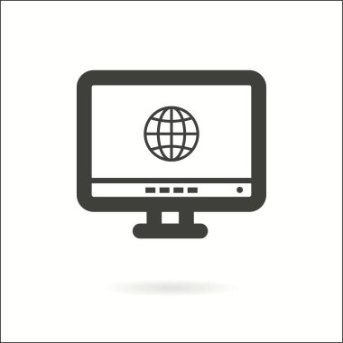 Laptop vektör simgesi.