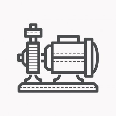 Su pompası vektör simgesi.