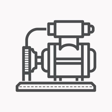 Su pompası vektör simgesi.