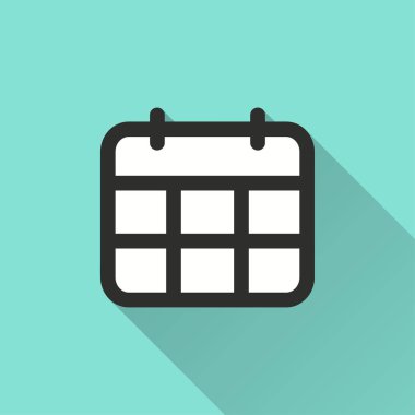 Takvim - vektör simgesi.