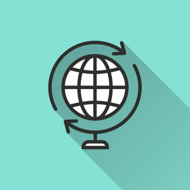 Küre - vektör simgesi.