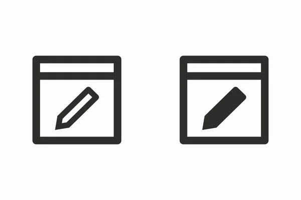 Editar icono vectorial . — Archivo Imágenes Vectoriales