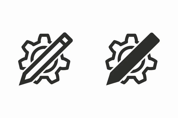 Editar icono vectorial . — Vector de stock