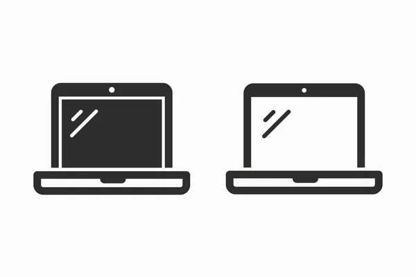 Laptop vector icon. — Stock Vector
