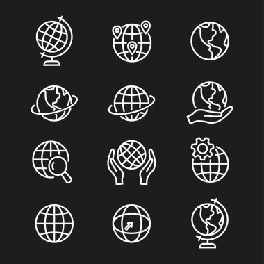 Küre - vektör simgesi.