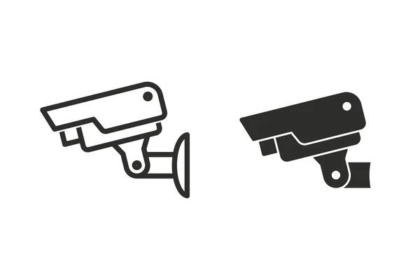 Cámara de seguridad vector icono. — Vector de stock