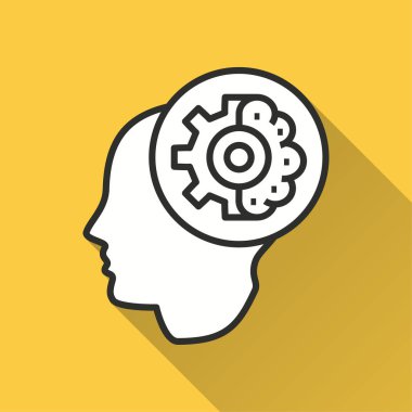 Grafik ve web tasarımı için makine öğrenme simgesi.