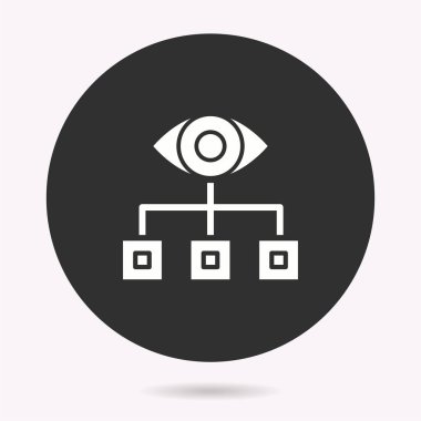 Veri modelleri - vektör simgesi. Görüntü izole edildi. Basit resim grafiği.