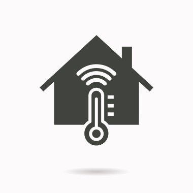 İklim kontrol simgesi. Grafik ve web tasarımı için vektör illüstrasyonu.
