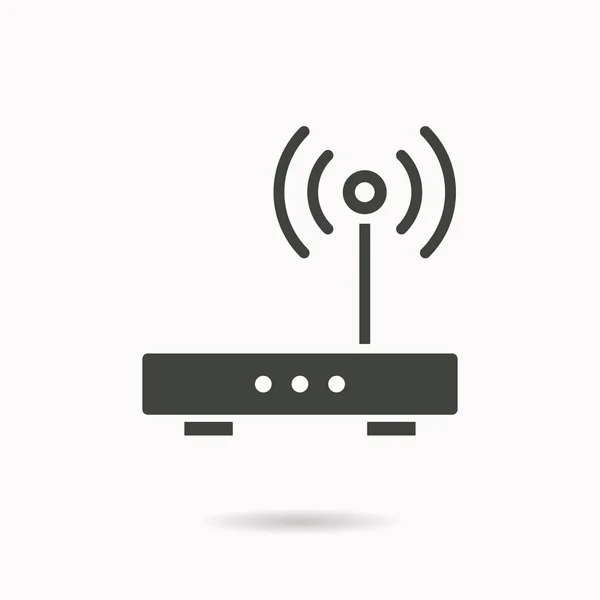 Icona router Wifi. Illustrazione vettoriale per grafica e web design . — Vettoriale Stock