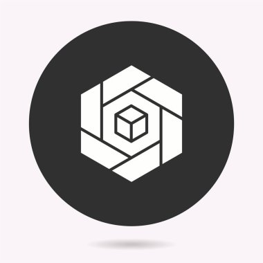 Veri bilimi - vektör simgesi. Görüntü izole edildi. Basit resim grafiği.