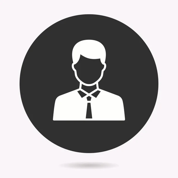 Businessman - vector icon. Illustration isolated. Simple pictogram. — ストックベクタ