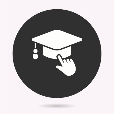 Eğitim - vektör simgesi. İllüstrasyon izole. Basit piktogram.