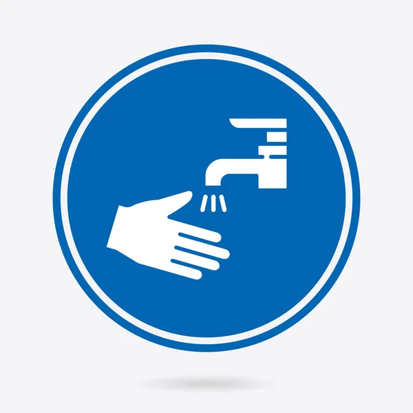 Hand Washing Icon Vector Illustration Isolated Simple Pictogram Graphic Web — Stock Vector