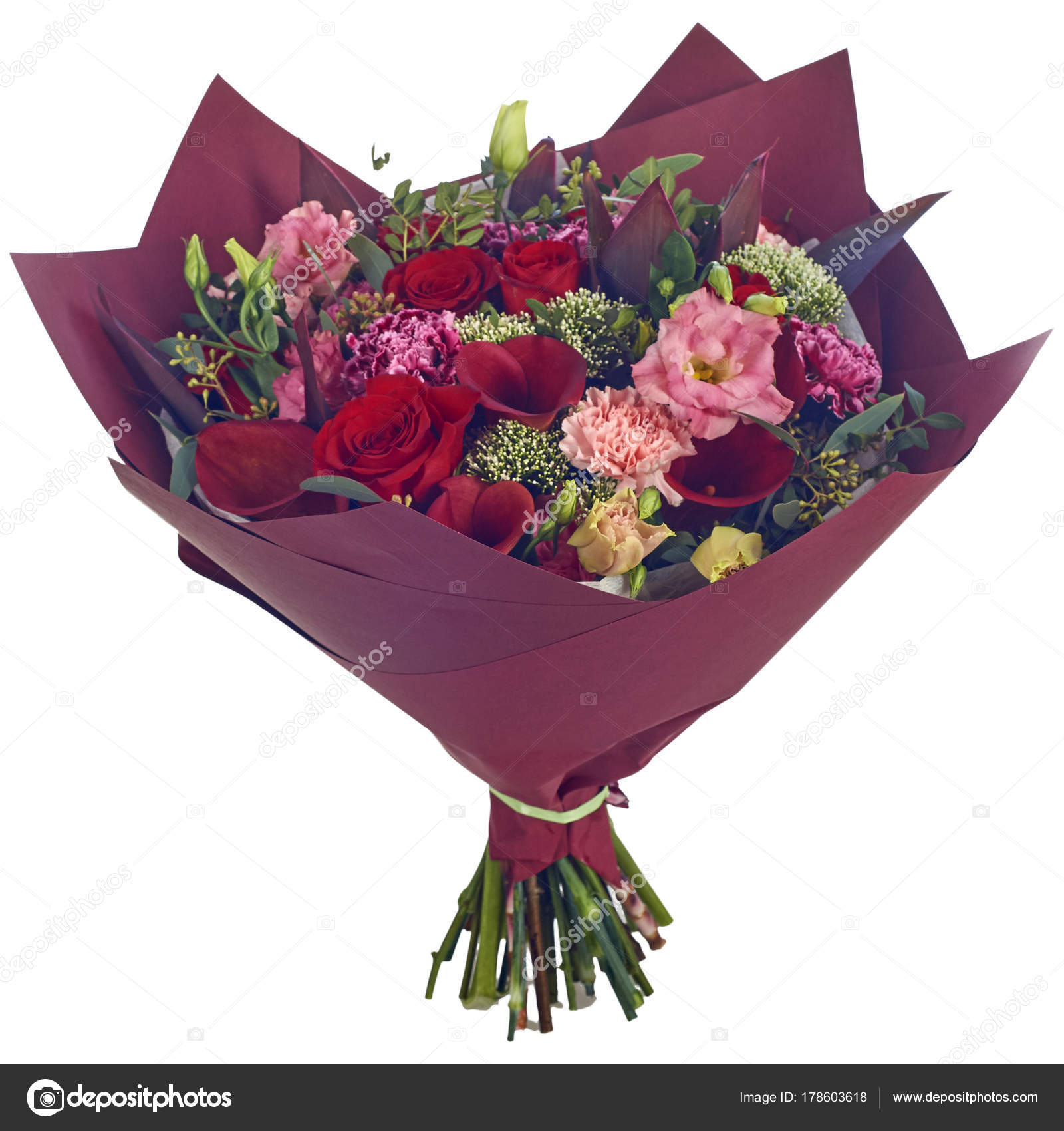 Bouquet Fleurs Dans Paquet Photographie Cudrav 178603618