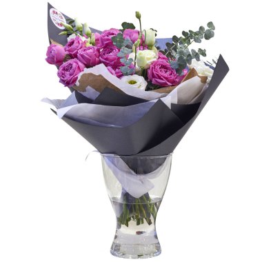 Buket çiçek paket içinde