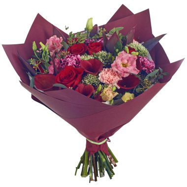 Buket çiçek paket içinde