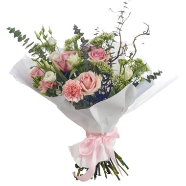 Buket çiçek paket içinde