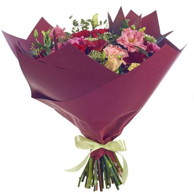 Buket çiçek paket içinde