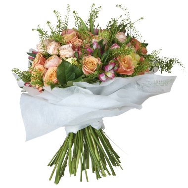 Buket çiçek paket içinde