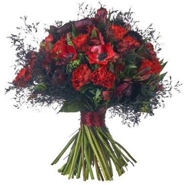 Buket çiçek paket içinde