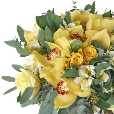 Buket çiçek paket içinde