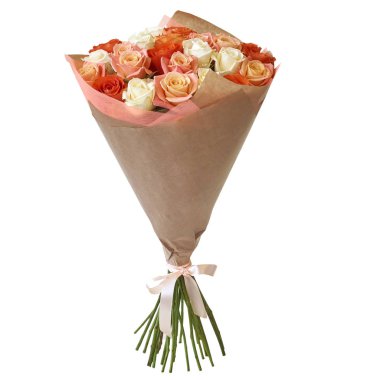 Buket çiçek paket içinde