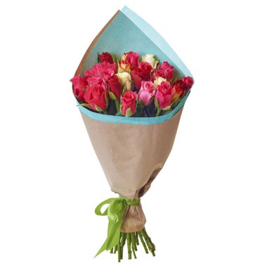 Buket çiçek paket içinde