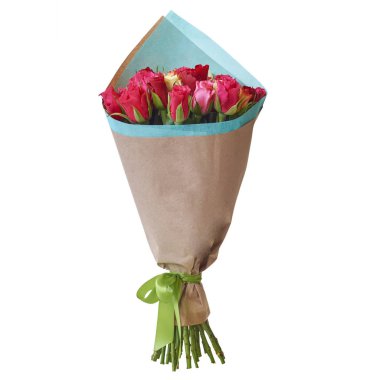 Buket çiçek paket içinde