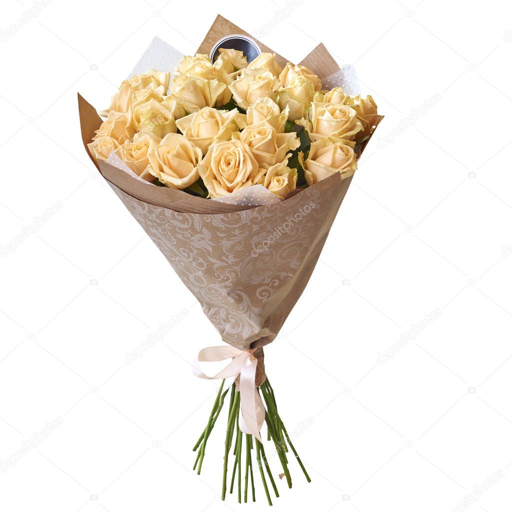 bouquet of flowers in package