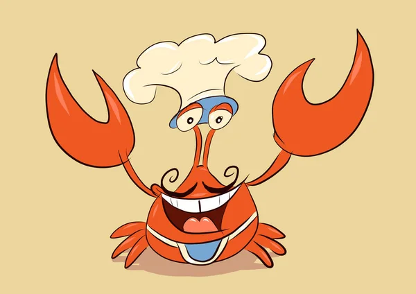 Kocken krabba välkomnar dig — Stockfoto