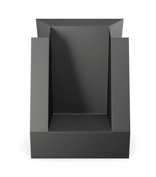 Karton tutucu kutusu. 3D render — Stok fotoğraf
