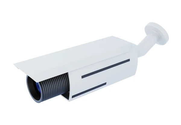 Security video camera on white background. 3d rendering — Stock Photo, Image