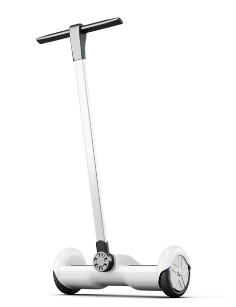 Segway con asa sobre fondo blanco. renderizado 3d — Foto de Stock