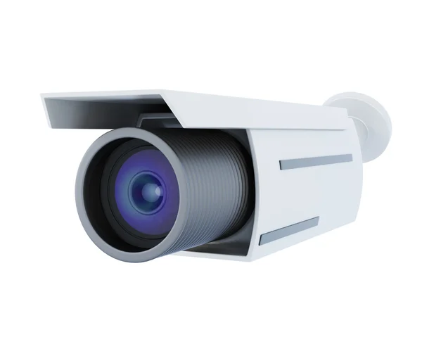 Security camera isolated on white background. 3d rendering — Stock Photo, Image