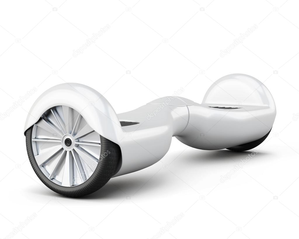  Urban scooter on white background. 3d rendering