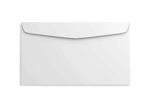 Reverse side of the envelope isolated on white background. 3d re — Φωτογραφία Αρχείου