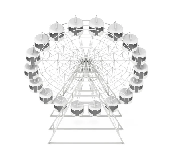 Grande roue isolée sur fond blanc. Rendu 3d — Photo