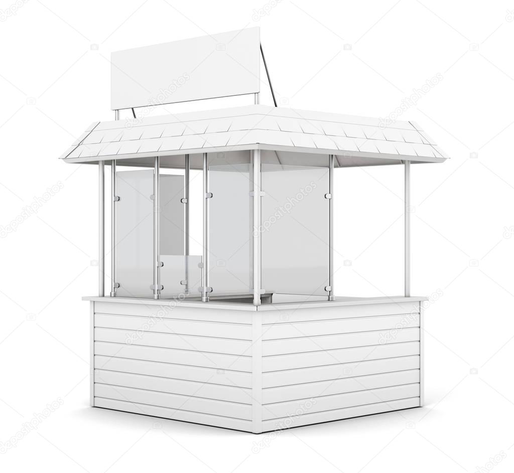 Promo counter isolated on white background. 3d rendering