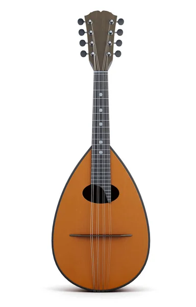 Instrumento musical Mandolin isolado. Renderização 3d — Fotografia de Stock