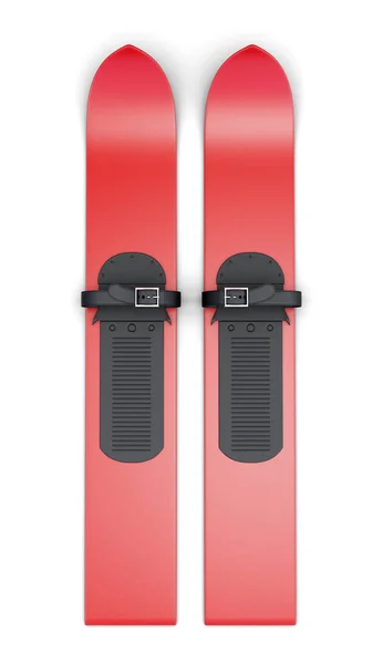 Jacht skiën verticale geïsoleerd op een witte achtergrond. 3D-renderi — Stockfoto